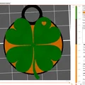 Mặt dây chuyền cỏ bốn lá may mắn in 3D độc đáo - Thumbnail 2