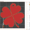 Mặt dây chuyền cỏ bốn lá may mắn in 3D độc đáo - Thumbnail 5