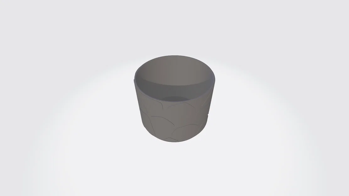 Chậu cây nhỏ họa tiết đá kèm khay hứng nước (Small Plant Pot) - Image 2