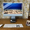 Kệ đỡ iMac có ngăn kệ (iMac stand with shelves) - Thumbnail 1
