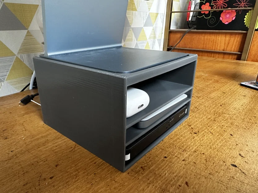 Kệ đỡ iMac có ngăn kệ (iMac stand with shelves) - Image 3