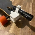 Ngàm gắn đèn pin cho longboard (deck 14mm–18mm) - Thumbnail 1