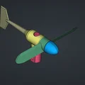 Mô hình cối xay gió trục ngang trang trí sân vườn bằng in 3D - Thumbnail 2