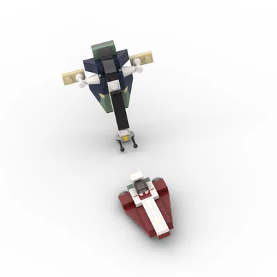 Brick Jedi Starfighter & Slave I - Mini (phiên bản mini)