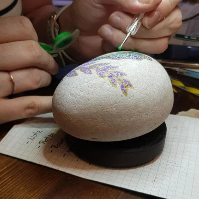 Bàn xoay Dot-Painting (phẳng) dùng vòng bi