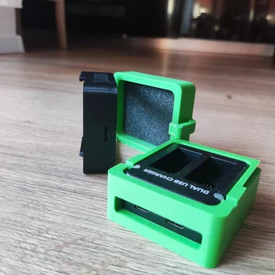 Hộp bảo vệ bộ sạc đôi GoPro - Thiết kế in 3D nhỏ gọn, chắc chắn