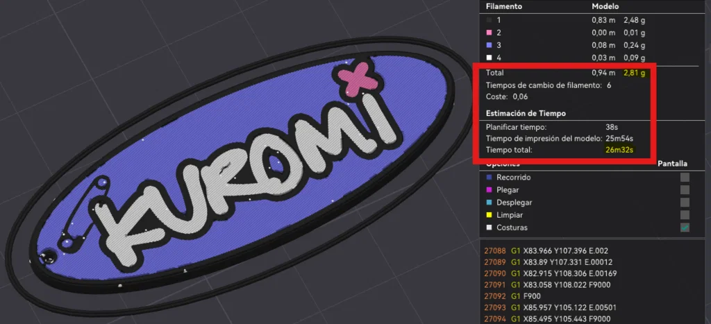 Mẫu móc khóa Kuromi in 3D cá tính - Hướng dẫn in đa màu - Image 1