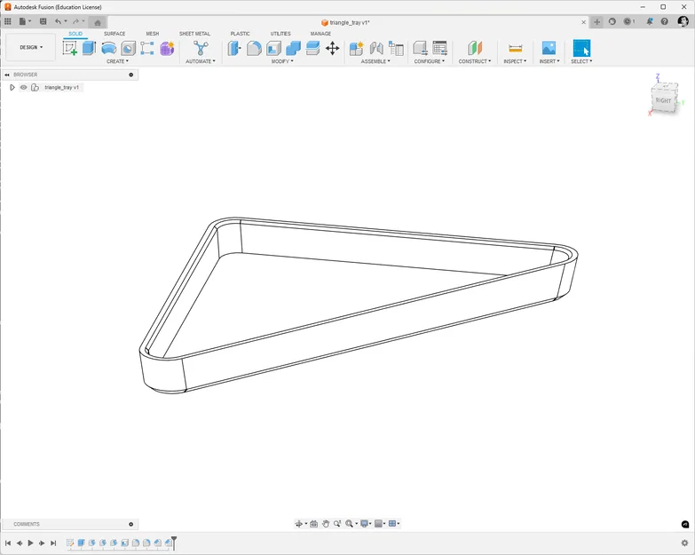 Khay Đựng Đồ Hình Tam Giác Vuông Đa Năng In 3D - Image 2