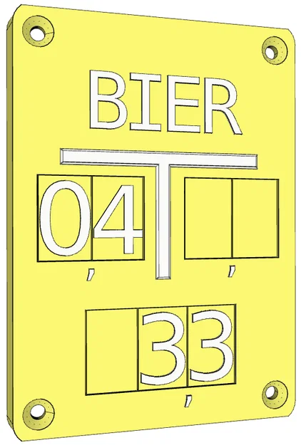 Bảng Schieberschild “Bier Zapfstelle” – Marker Plate “Beer” cho van - Image 1
