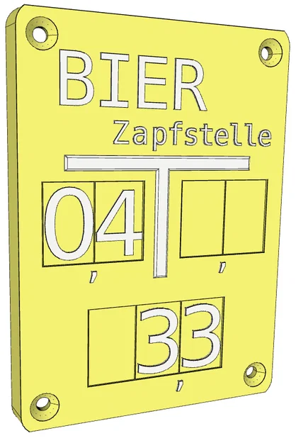 Bảng Schieberschild “Bier Zapfstelle” – Marker Plate “Beer” cho van - Image 2