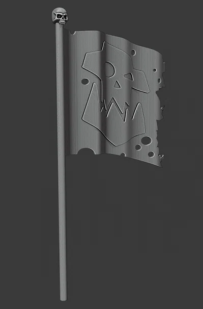Mô hình Cờ Chiến Trận Ork (Ork War Banner) độc đáo cho Wargames - Image 1
