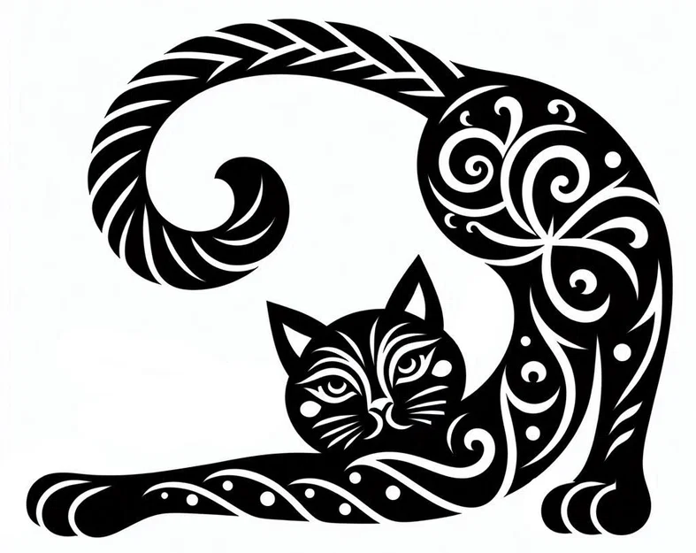 Bộ sưu tập mô hình 3D Cats: Móc khóa, lót ly và trang trí nghệ thuật - Image 2