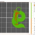 Mẫu In 3D Chữ P Cách Điệu Hình Con Cáo (Fox Alphabet) - Thumbnail 2