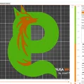 Mẫu In 3D Chữ P Cách Điệu Hình Con Cáo (Fox Alphabet) - Thumbnail 3
