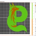 Mẫu In 3D Chữ P Cách Điệu Hình Con Cáo (Fox Alphabet) - Thumbnail 4