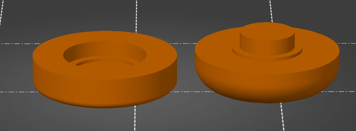Phụ kiện đế xoay làm gốm 3D (Pottery Trimming Spinner Holder V2) - Image 4