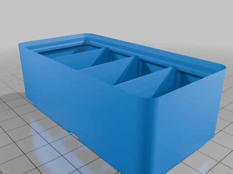 Gridfinity | Bin | Box | Assortment | 1 x N x 4 | WXN - Image 1