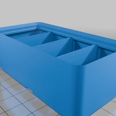 Gridfinity | Bin | Box | Assortment | 1 x N x 4 | WXN
