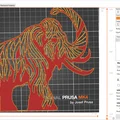 Khuôn mẫu trang trí cửa sổ hình Voi Ma Mút 24cm in 3D cho bé - Thumbnail 4