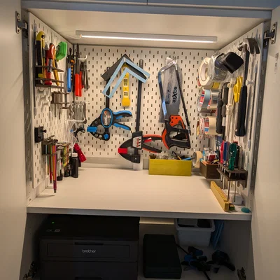 Ngàm gắn Ikea Skådis vào tủ PLATSA (Ikea Skådis PLATSA cabinet mount)