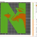Móc khóa chữ N hình con cáo (Fox Alphabet) in 3D độc đáo - Thumbnail 4
