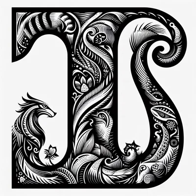 Mẫu chữ nghệ thuật hình thú (Bizarre letter) in 3D trang trí độc đáo