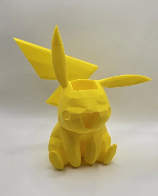 Mô hình Pikachu Pencil Holder Low Poly - Ống cắm bút 3D ấn tượng - Image 3