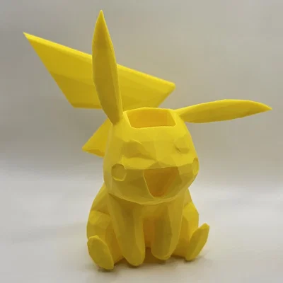 Mô hình Pikachu Pencil Holder Low Poly - Ống cắm bút 3D ấn tượng
