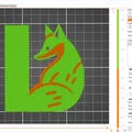 Mô hình chữ cái L hình cáo xinh xắn in 3D (Fox Alphabet) - Thumbnail 3