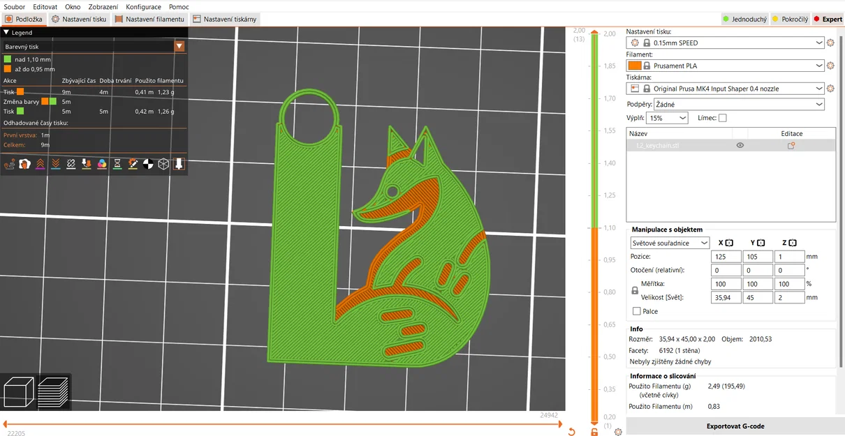 Mô hình chữ cái L hình cáo xinh xắn in 3D (Fox Alphabet) - Image 4