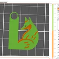 Mô hình chữ cái L hình cáo xinh xắn in 3D (Fox Alphabet) - Thumbnail 4