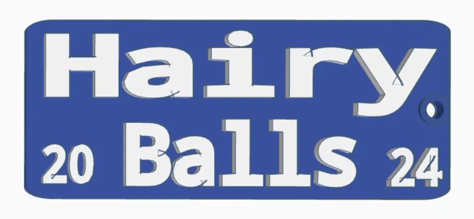 Mô hình trang trí độc đáo Hairy Balls 2024 in 3D - Image 1