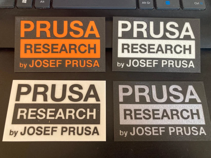 Logo Prusa Research hai màu (dual color) - Image 1