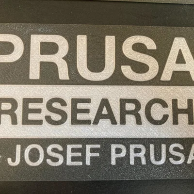 Logo Prusa Research hai màu (dual color)