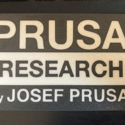 Logo Prusa Research hai màu (dual color)