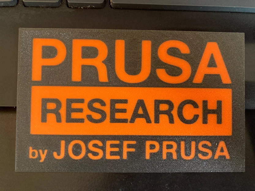 Logo Prusa Research hai màu (dual color) - Image 4