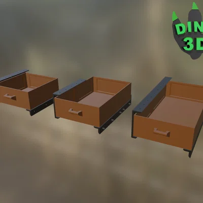 Mẫu ngăn kéo để bàn 3D tiện lợi, dễ in - Easy Printable Desk Drawer