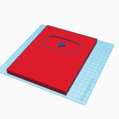 Mô hình Nút Vàng YouTube 1 triệu đăng ký - File in 3D cực chất