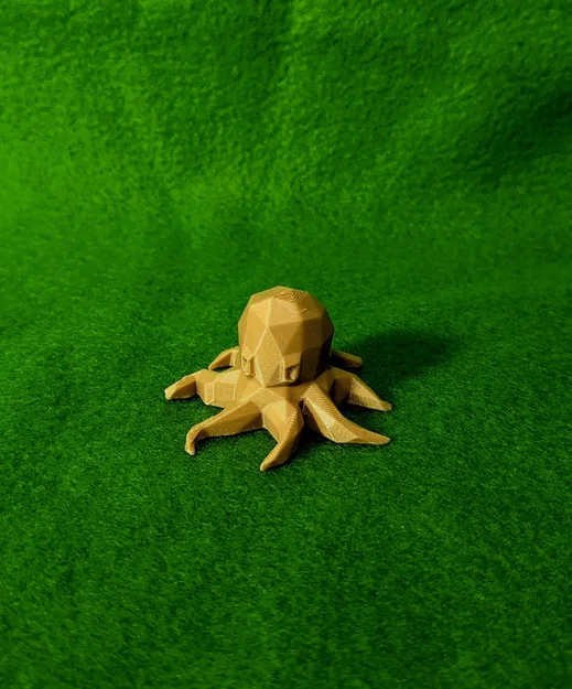 Bạch tuộc Low Poly dễ thương để bàn (Cute Low Poly Desk Octopus) - Image 2