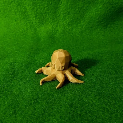 Bạch tuộc Low Poly dễ thương để bàn (Cute Low Poly Desk Octopus)