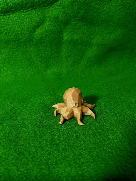 Bạch tuộc Low Poly dễ thương để bàn (Cute Low Poly Desk Octopus) - Image 4
