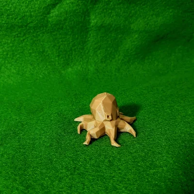 Bạch tuộc Low Poly dễ thương để bàn (Cute Low Poly Desk Octopus)