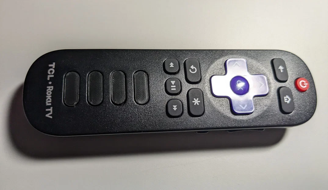 Bộ nút bịt che phím tắt cho điều khiển Roku TV - Image 1