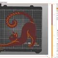 Khuôn Vẽ Hình Chú Mèo (Cat Stencil) 20cm - Mẫu In 3D Dễ Thương - Thumbnail 3