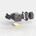 Giá đỡ camera lùi kèm đèn biển số cho xe GAZ - Thumbnail 2