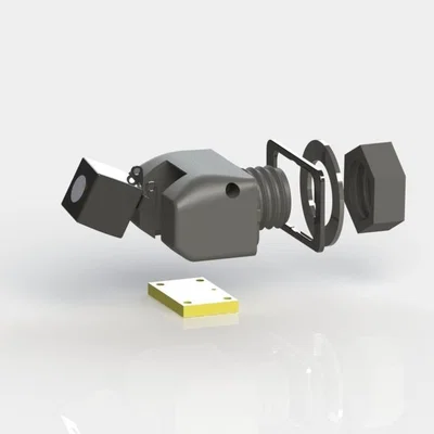 Giá đỡ camera lùi kèm đèn biển số cho xe GAZ