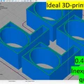 Đĩa lót/Chân kê chậu cây – Tối ưu cho in 3D - Thumbnail 8