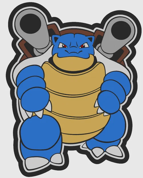 Mô hình hộp đèn Pokemon Blastoise (Lightbox) trang trí cực chất - Image 1