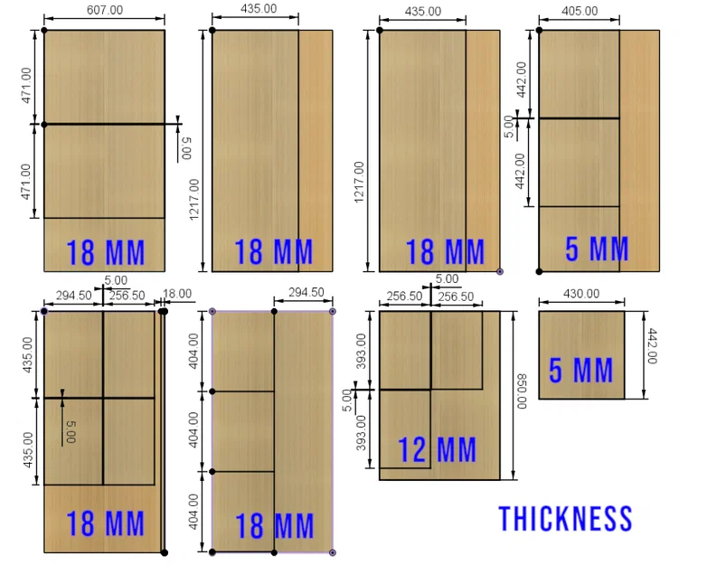 Bộ chi tiết in 3D & kích thước cắt cho tatami (ghế băng lưu trữ) - Image 2