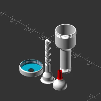 Bộ bơm mỡ và keo dạng sệt (Cycloidal Paste Extruder) in 3D tiện dụng
